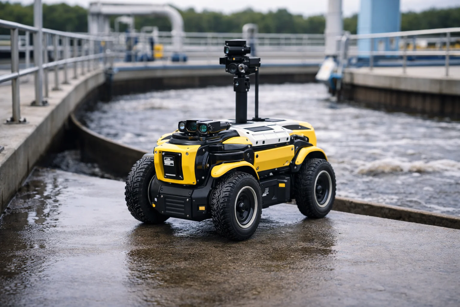 污水处理厂巡检机器人无线充电：提升运维安全与智能化水平